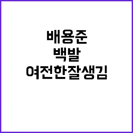 배용준, 백발로도 여전한 잘생김을 유지하는 비결 - 요약