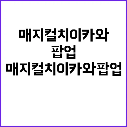 매지컬 치이카와 팝업 이벤트로 즐기는 하루 - 요약