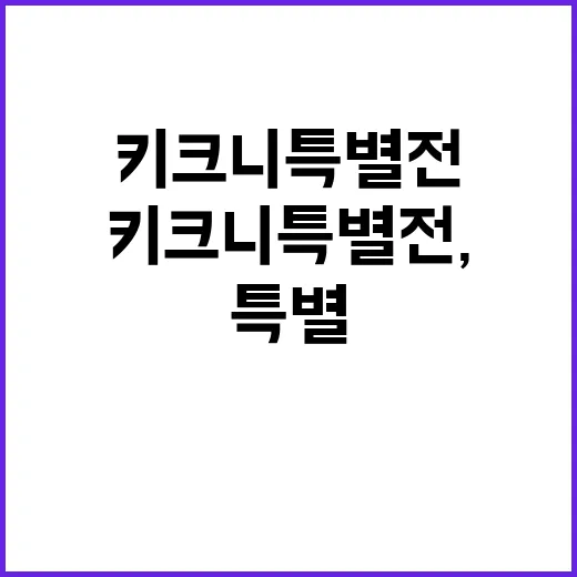 키크니 특별전, 특별한 경험을 만들어보는 방법 - 요약