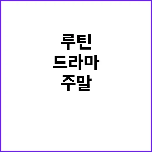 토일드라마를 몇 주 연속 몰아봤더니 주말 루틴이 달라졌다 - 요약
