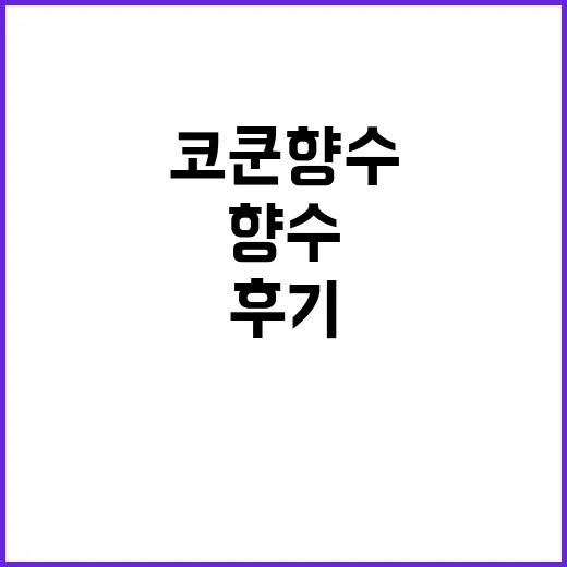 코쿤 향수 궁금해서 방송 속 취향대로 따라가본 후기 - 요약