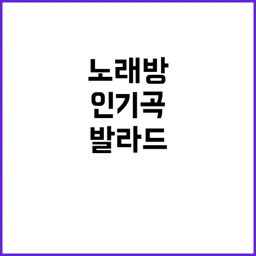 노래방 발라드 인기곡만 골라 불러봤더니 분위기가 이렇게 갈렸다 - 요약
