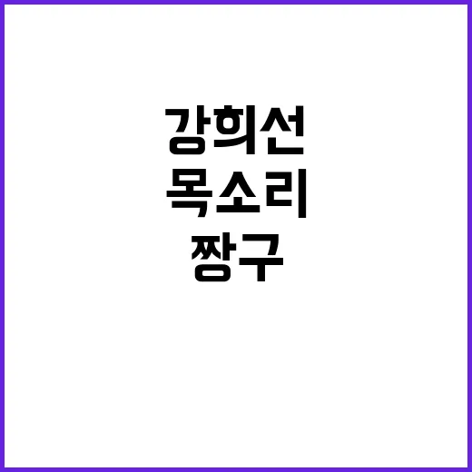 강희선 목소리 따라 짱구를 다시 봤더니, 봉미선이 다르게 들렸다 - 요약