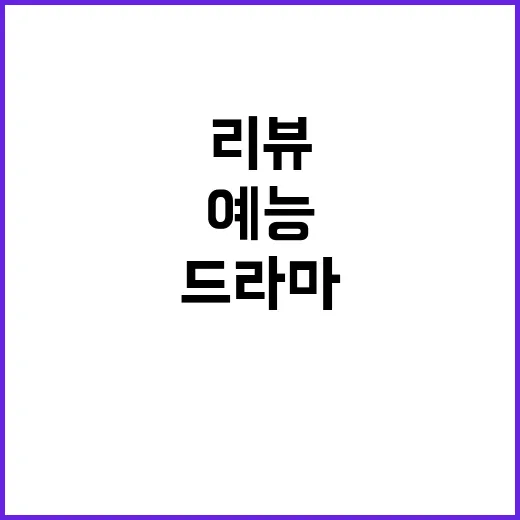 밤새 드라마랑 예능을 번갈아 달려봤더니 리뷰 기준이 달라졌다 - 요약