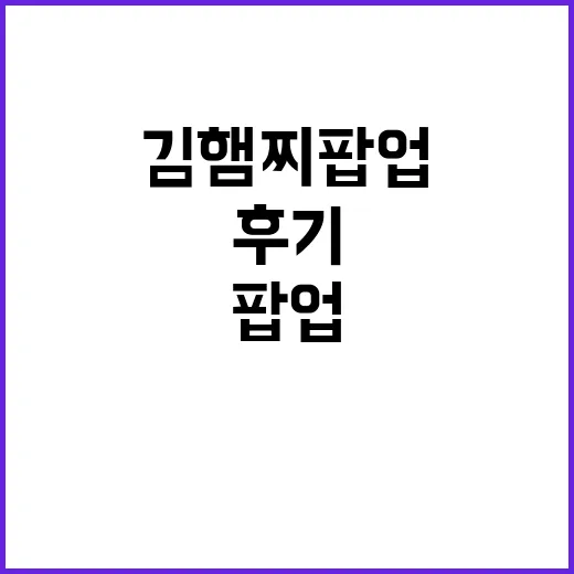 김햄찌 팝업 다녀온 사람들 반응을 보다가 든 진짜 후기 포인트 - 요약