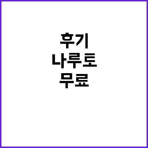 나루토 전권 무료를 찾아 헤매다 공식 루트만 남긴 정주행 후기 - 요약