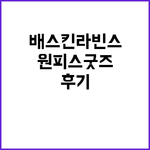 배스킨라빈스 원피스 굿즈 소식 보고 매장 동선까지 따져본 후기 - 요약