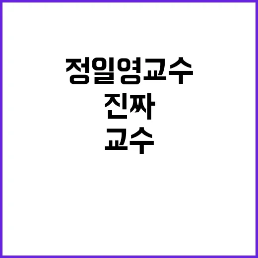 정일영 교수 키워드로 다시 본 예능 속 ‘교수님 캐릭터’의 진짜 재미 - 요약