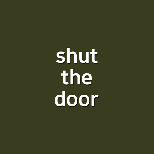 shut the door 정주행해봤더니, 조용히 문 닫히는 순간이 제일 무서웠다 - 요약