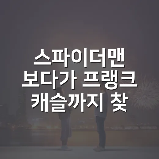 스파이더맨 보다가 프랭크 캐슬까지 찾아봤더니 분위기가 확 달라졌다