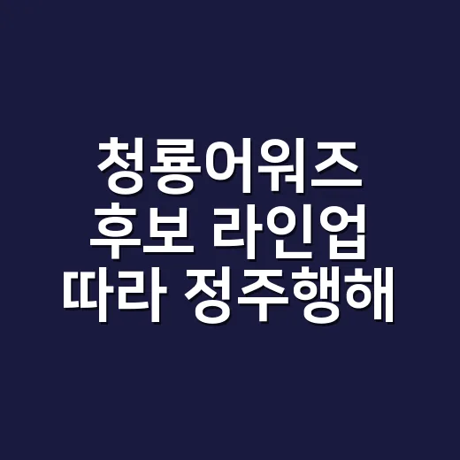 청룡어워즈 후보 라인업 따라 정주행해봤더니, OTT 취향표가 보였다 - 요약