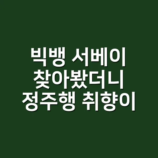 빅뱅 서베이 찾아봤더니 정주행 취향이 은근히 들통난 후기 - 요약