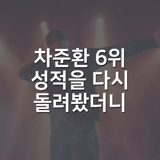 차준환 6위 성적을 다시 돌려봤더니, 박수가 먼저였고 숫자가 늦게 왔다 - 요약