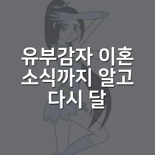 유부감자 이혼 소식까지 알고 다시 달려봤더니, 웃긴 결혼툰이 다르게 보였다 - 요약