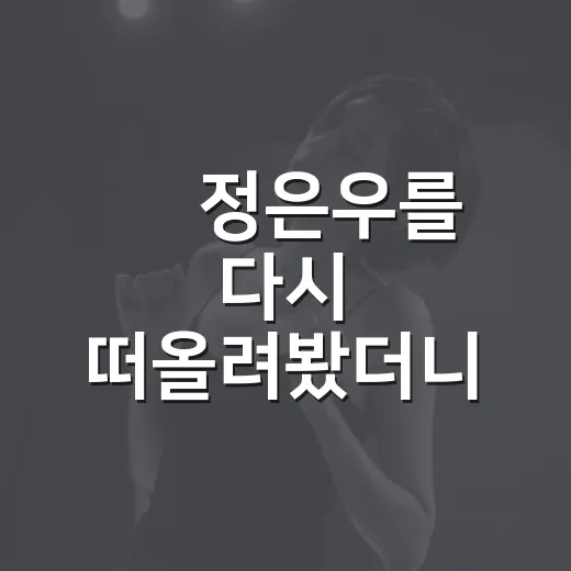 故 정은우를 다시 떠올려봤더니, 농구 코트에서 안방극장까지 남은 장면들 - 요약