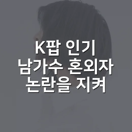 K팝 인기 남가수 혼외자 논란을 지켜봤더니, 팬덤이 먼저 갈라진 진짜 이유 - 요약