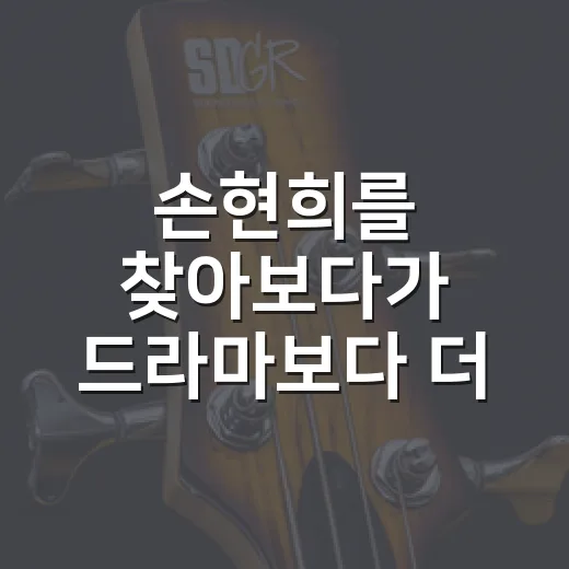 손현희를 찾아보다가 드라마보다 더 궁금해진 진짜 이야기 - 요약
