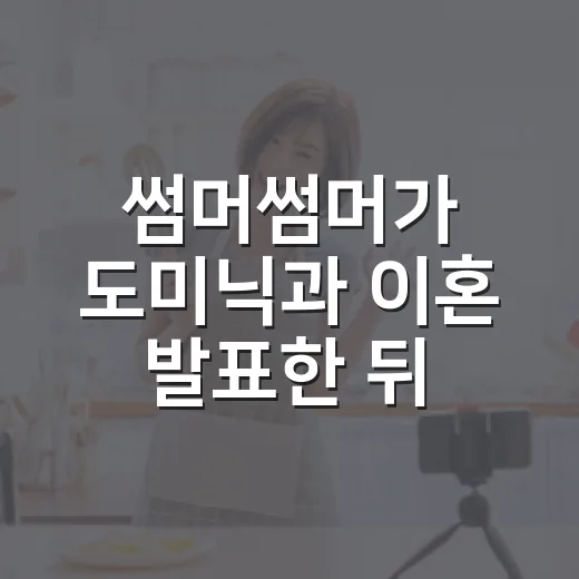 썸머썸머가 도미닉과 이혼 발표한 뒤, 오래 봐온 구독자로 다시 보인 장면들 - 요약