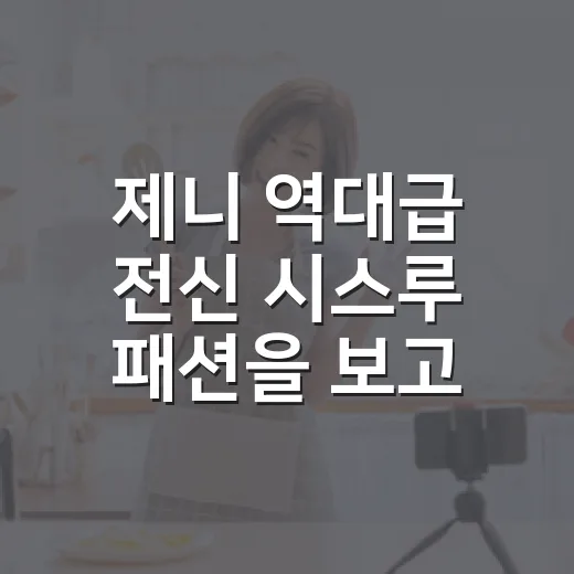 제니 역대급 전신 시스루 패션을 보고 나니 무대 의상처럼 읽혔다 - 요약
