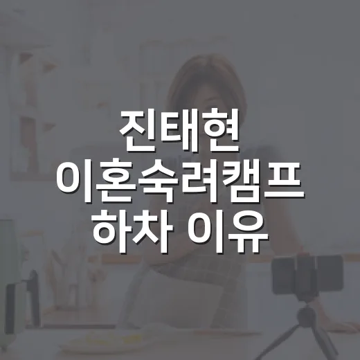 진태현 이혼숙려캠프 하차 이유, 방송까지 보고 나니 더 아쉬웠던 진짜 이야기 - 요약