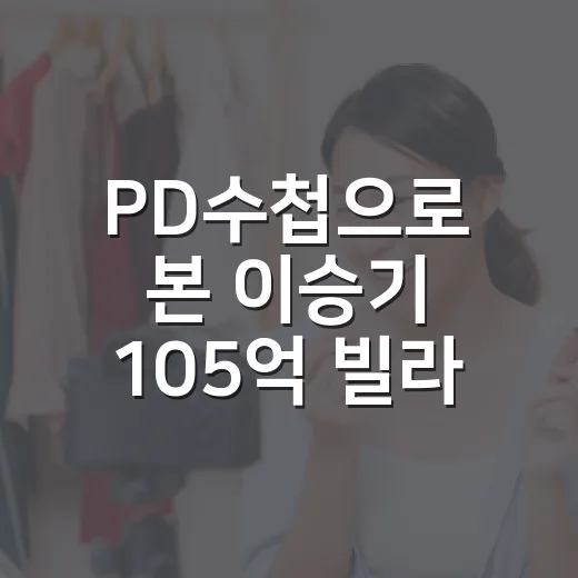 PD수첩으로 본 이승기 105억 빌라 대출 논란, 정주행하듯 따라가봤더니 - 요약