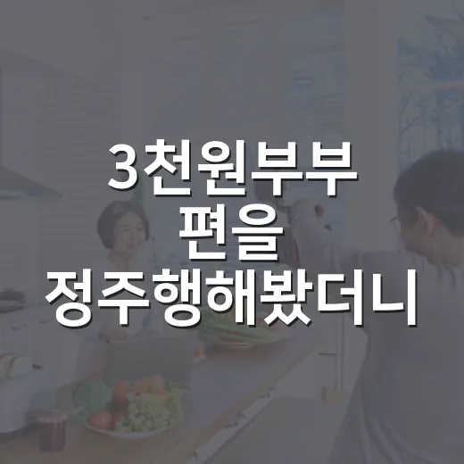 3천원부부 편을 정주행해봤더니, 주차비보다 더 크게 보인 감정의 온도 - 요약