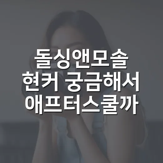 돌싱앤모솔 현커 궁금해서 애프터스쿨까지 따라가본 후기 - 요약
