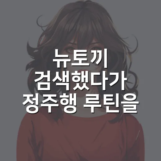 뉴토끼 검색했다가 정주행 루틴을 다시 짜본 후기 - 요약