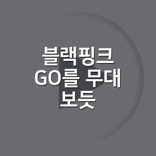 블랙핑크 GO를 무대 보듯 틀어봤더니, 왜 다시 완전체인지 알겠더라 - 요약