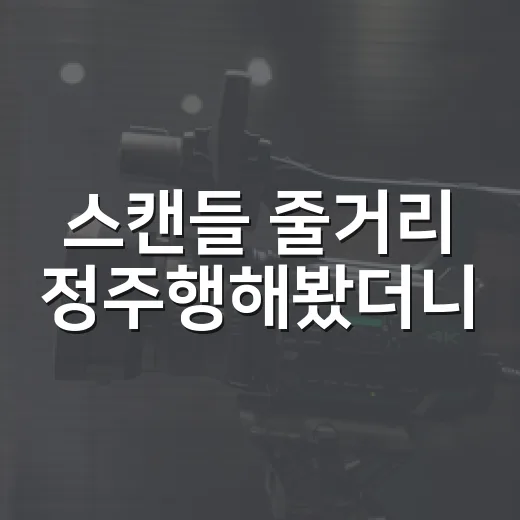 스캔들 줄거리 정주행해봤더니, 복수보다 욕망이 더 매웠다 - 요약