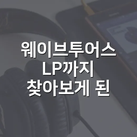 웨이브투어스 LP까지 찾아보게 된 밤, 드라마 보듯 빠져든 음악 후기 - 요약