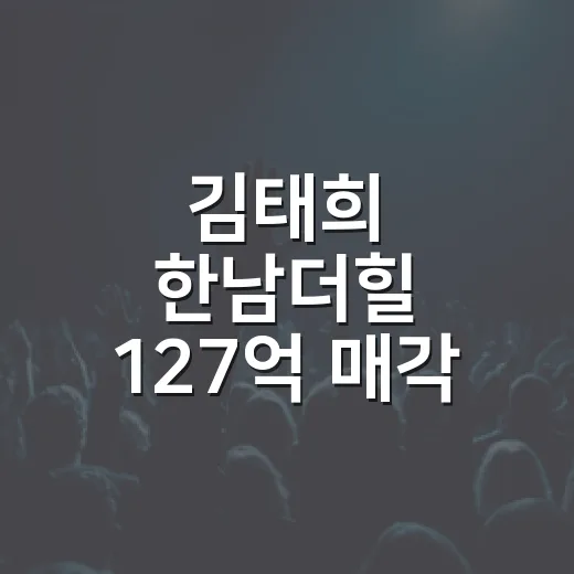 김태희 한남더힐 127억 매각 소식 보고 다시 보게 된 스타의 진짜 재테크 감각 - 요약