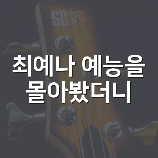 최예나 예능을 몰아봤더니, 왜 화면에 뜨면 분위기가 사는지 알겠더라 - 요약
