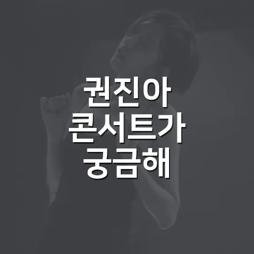 권진아 콘서트가 궁금해 라이브를 몰아봤더니 - 요약