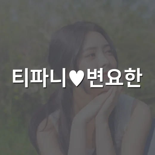 티파니♥변요한, 신혼 일상 공개를 보니 소소해서 좋았다 - 요약