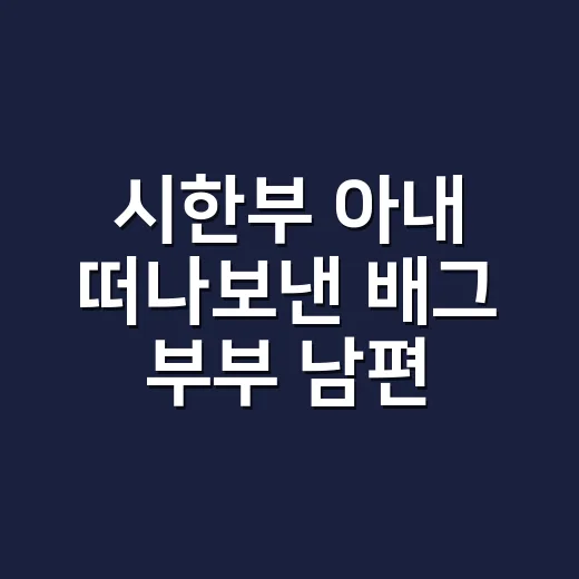 시한부 아내 떠나보낸 ‘배그 부부’ 남편 근황, 왜 이렇게 먹먹할까요? - 요약