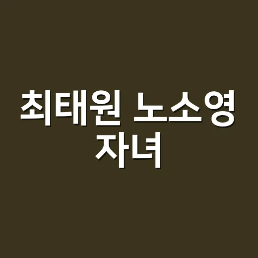 최태원 노소영 자녀, 세 남매 근황이 왜 계속 궁금하신가요? - 요약