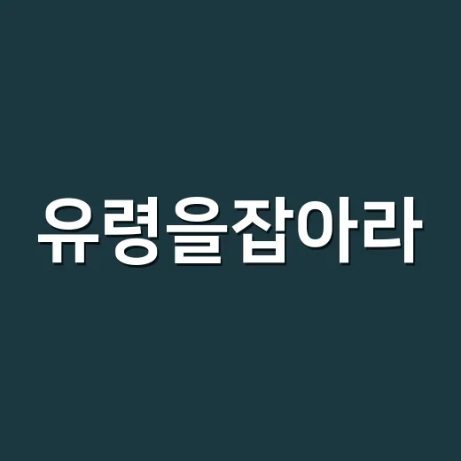유령을잡아라, 지금 다시 보면 왜 더 재밌을까요? - 요약