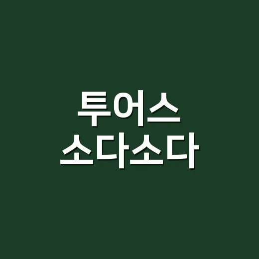 투어스 소다소다, 일본 2번째 싱글 왜 이렇게 반응이 빠를까요? - 요약