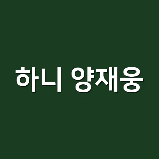 하니 양재웅, 결혼 연기 후 지금 어디까지 확인됐나요? - 요약