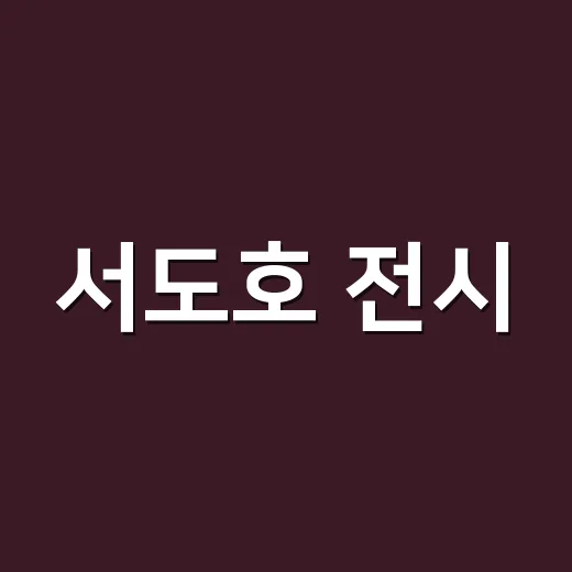 서도호 전시, 왜 벌써 예약 전부터 말이 많을까요? - 요약
