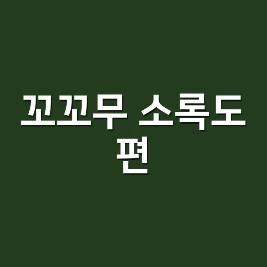꼬꼬무 소록도 편, 왜 이렇게 오래 마음에 남을까요? - 요약