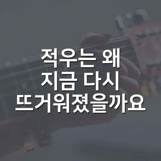 적우는 왜 지금 다시 뜨거워졌을까요? - 요약