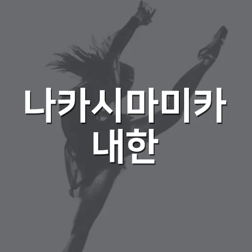 나카시마미카 내한, 2026 서울 공연은 왜 취소됐을까요? - 요약