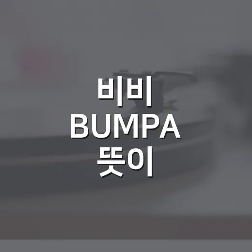 비비 BUMPA 뜻이 궁금하신가요? 신곡 반응과 확인된 이야기만 빠르게 보면요 - 요약
