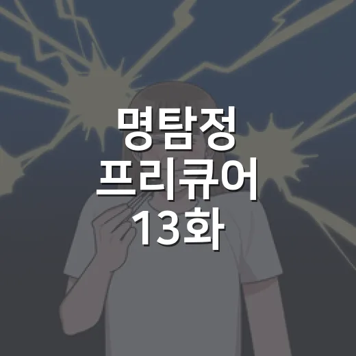 명탐정 프리큐어 13화, 우소느와르가 움직인 이유가 궁금하신가요? - 요약