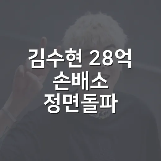 김수현 28억 손배소 정면돌파, 진짜 쟁점은 왜 품위 유지 조항일까요? - 요약