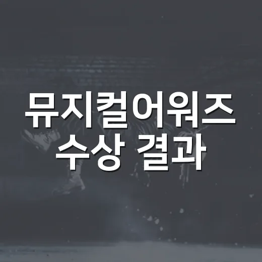 뮤지컬어워즈 수상 결과, 올해 왜 이렇게 말이 많을까요? - 요약