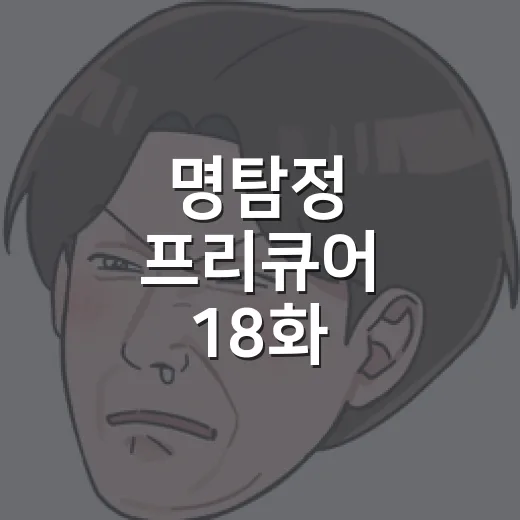 명탐정 프리큐어 18화, 코난이 왜 여기서 나왔나요? - 요약