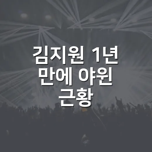 김지원 1년 만에 야윈 근황, 왜 팬들 반응이 이렇게 갈렸을까요? - 요약